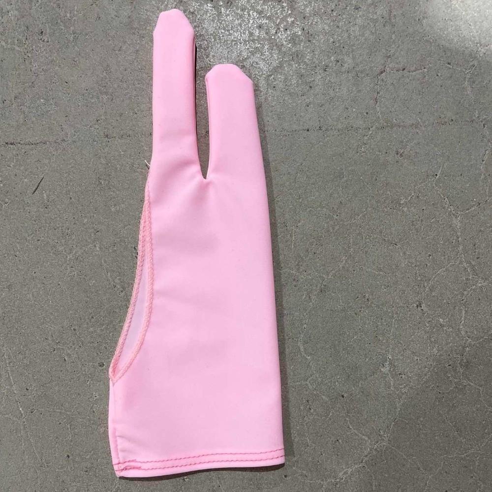 Anti-fouling Black Blue Grey Pink Tablet Drawing Glove Painting Glove Two Finger Glove Art Supplies