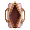 Coach BORSA A SPALLA Rowan 25 hardware dorato tela rivestita borsa a mano media da donna rosa