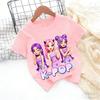 Kpop Childrens T Shirt Cartoon Graphic Short Sleeve Summer Comfortable Top Funny Gift for Fans Harajuku TShirts Girls Clothes
