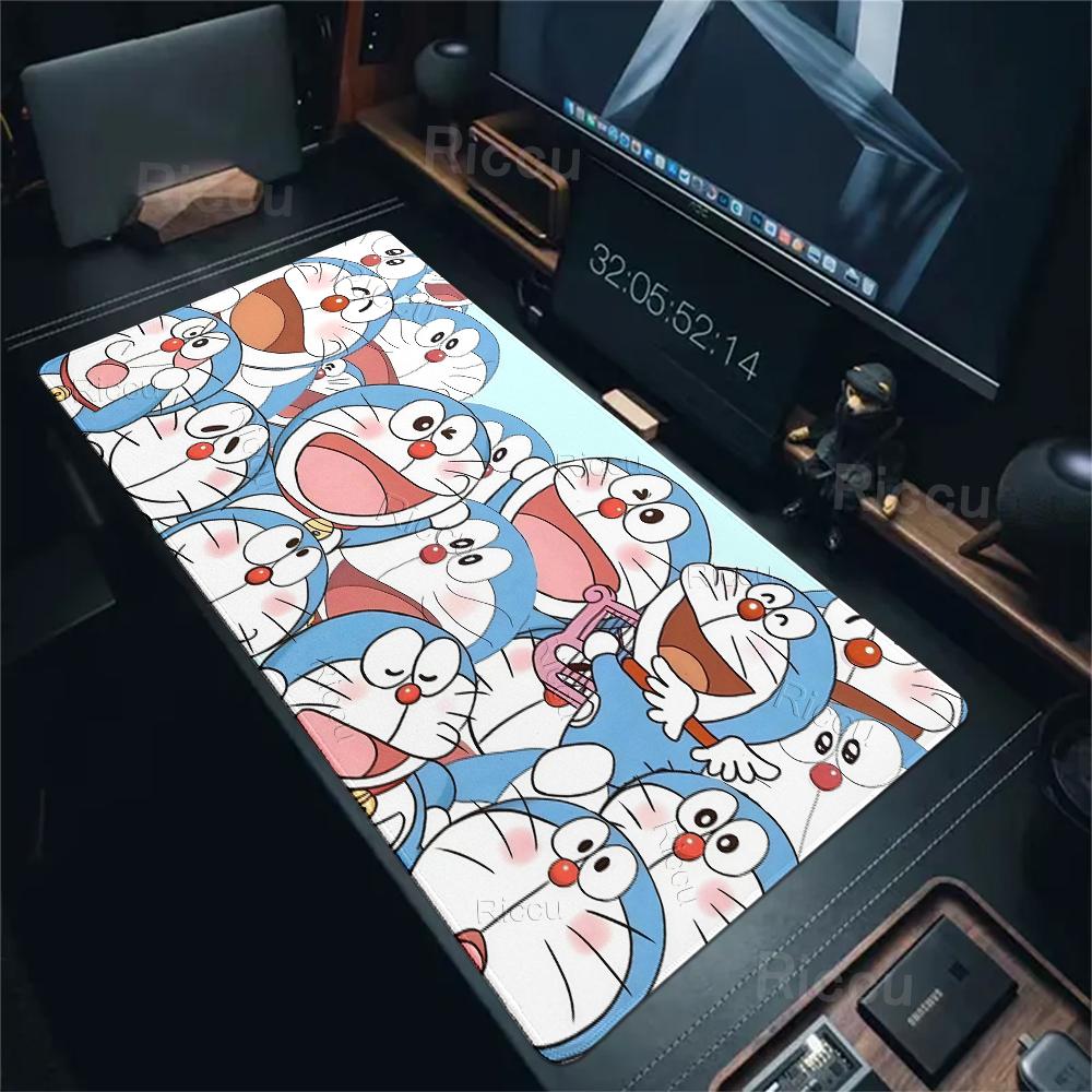 Large Anime Mouse Pads Kawaii D-doraemon Pattern Anti-slip Desk Mats Gaming Accessories Laptop Office Accessories Rubber Carpets