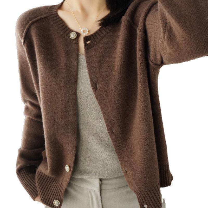 Damen Strickjacke Frühling 2024: Langarmjacke, heiß verkaufter Pullover für Frühling/Herbst