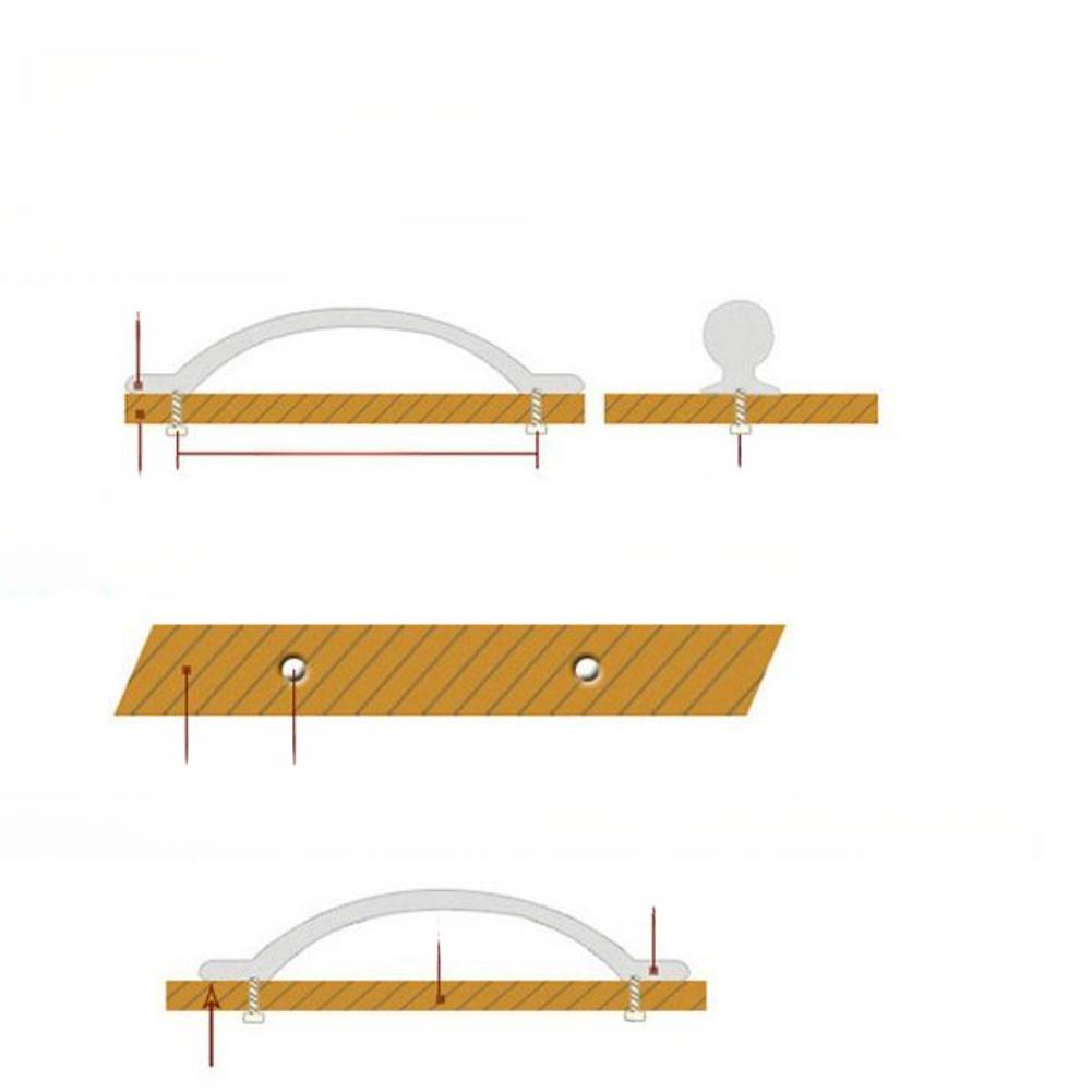 2PCS Cabinet Door Handles Zinc Alloy with Screws Retro Style Hardware for Drawers Wardrobes and Dressers Strong and Reliable