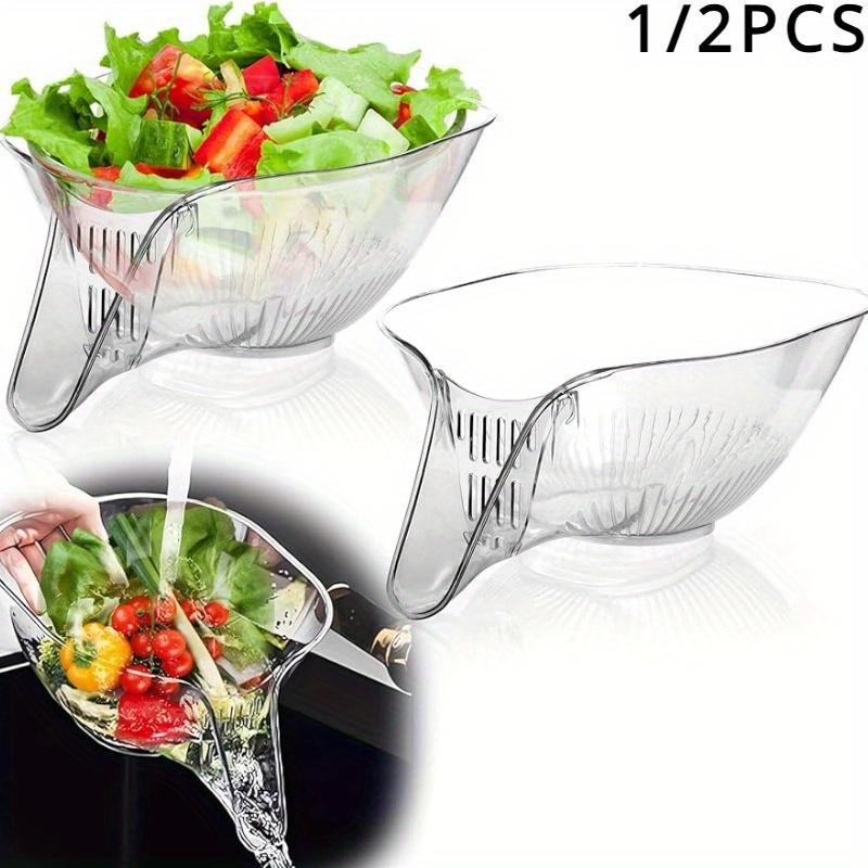 

Багатофункціональний зливний кошик з носиком, новий зливний кошик для кухонної раковини зі знімним ситечком, пластиковий зливний кошик для їжі, фруктів 1pc