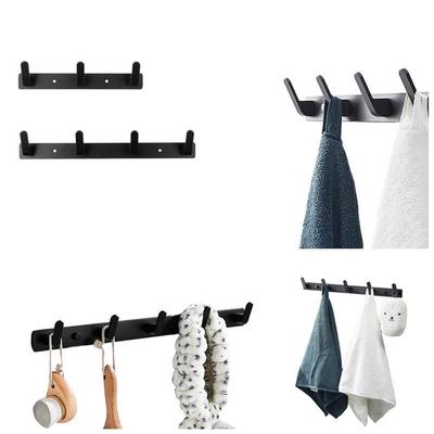 Bathroom Hooks Towel Rack Wall Mount Hanger Robe Hook