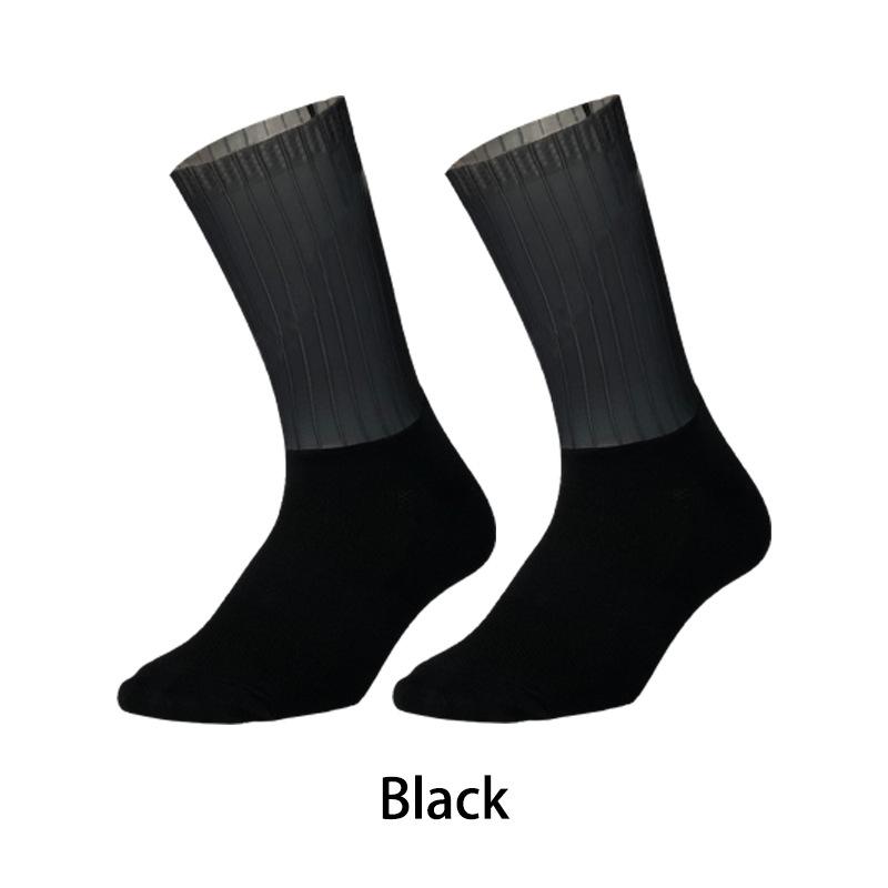Cycling Socks Aero Anti Slip Silicone Sports Bike Socks Men Breathable Mesh Running Racing Bicycle Socks MTB Calcetines Ciclismo
