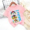 Paws Patrols Cool TShirt Skye Chase Summer Oneck Tops Boy Girl Number Tees Animal Baby Birthday Clothes Cartoon Casuals Tops