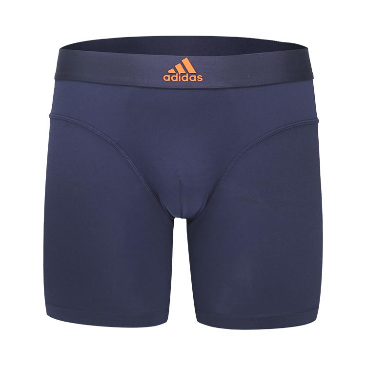 Adidas Logo Print Comfortable Stretch Breathable Boxer Briefs Men Underwear Gray Purple 4A5M03-804