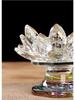 Seven-Color Crystal Lotus Candle Holder for Buddhist Offerings: Eternal Ornament for Home Altar