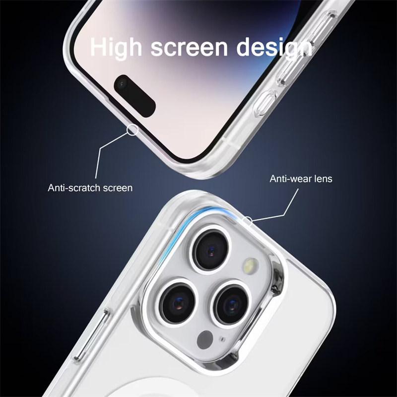 Luxury Premium Quality Electroplated Magnetic Case for iPhone 15 Pro Max 14 13 12 11 Pro 13 Mini 14 Plus Fall Protection Cases
