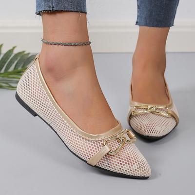 Scarpe Piatte da Donna Nuove Primavera Autunno Scarpe da Ballo Basse Traspiranti Slip-on Mocassini Comode Punta Appuntita Sneakers Casual Eleganti