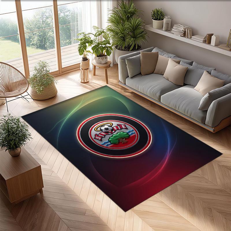 Tappeto in Velluto di Cristallo con Stampa del Southampton Football Club, Comodo Assorbente d'Acqua Antiscivolo per Pavimenti Interni