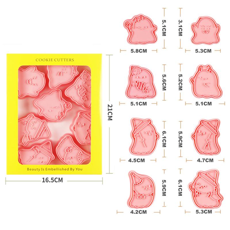 New Pumpkin Ghost Halloween Chocolate Biscuit  For Pastry Mold, Halloween Decorative Kitchenware Set Silicone Molds Pastry