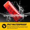 Red LED Side Marker Lights RV Truck Trailer Clearance Light Lamp Waterproof