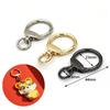 30 Pieces Round Shape Carabiner Key Ring Key Ring, BetterJonny Inner Diameter 23mm Zinc Alloy Spring Clasp Metal Fittings Diameter Hook with Rotating