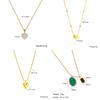 DIEYURO 316L Stainless Steel Simple Heart Love Circular Tassel Necklace Lady Trend Fashion Clavicle Chain Jewelry Glamorous Gift