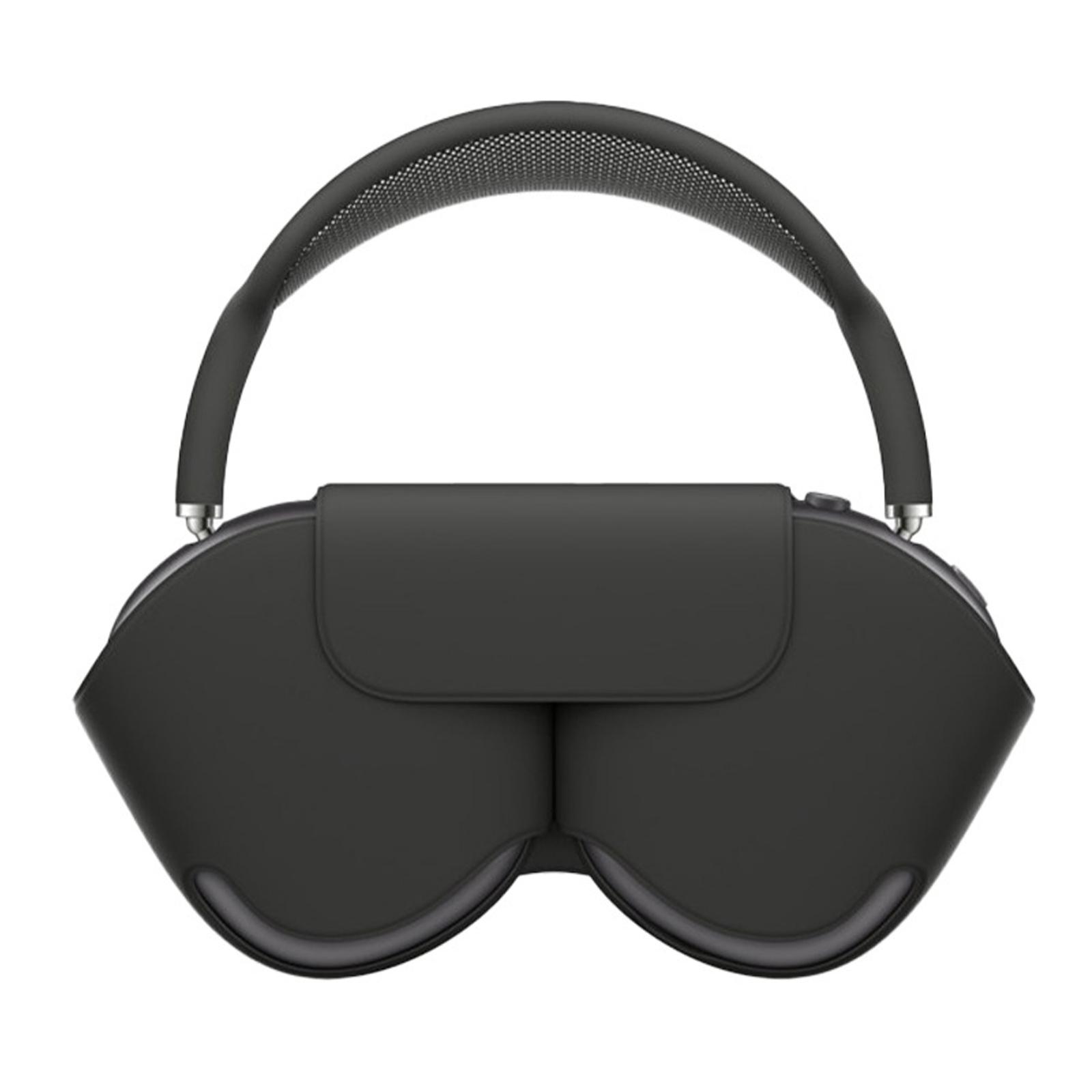 Custodia protettiva e porta auricolari smart XDcase in pelle PU per auricolari AirPods Max / Max 2 nero