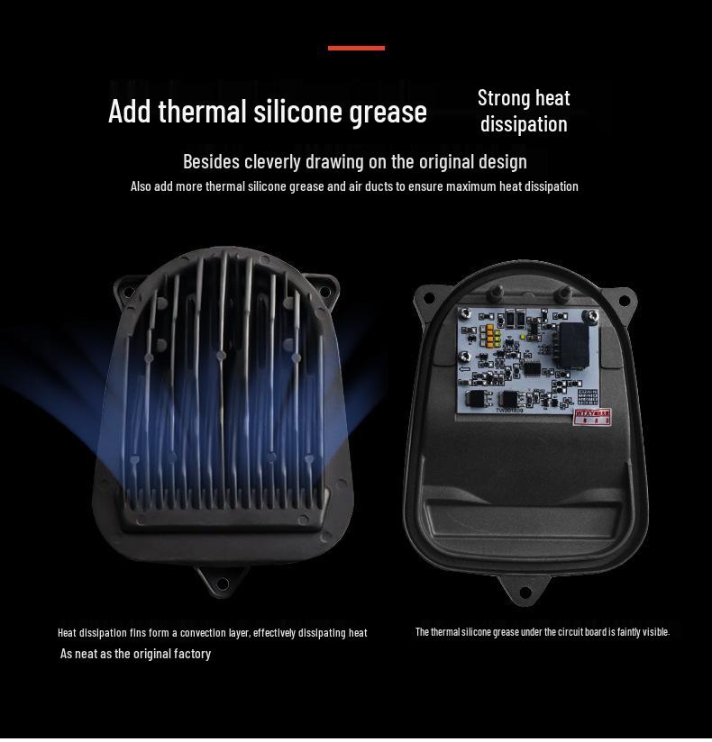 Headlight Decoder with Blue Tint for Mercedes-Benz GLC200, GLC260, and CLA