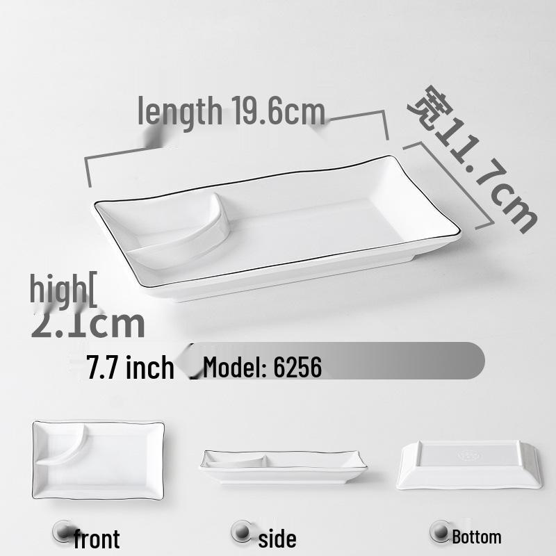

A5 Melamine Imitation Porcelain Plate Set: Includes Dinner, Snack, Vinegar, KTV, and Commercial Plates.