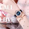 CQ369 Flowing rhinestone Women watch waterproof student watch light luxury quartz watch clock giftwatches for woman