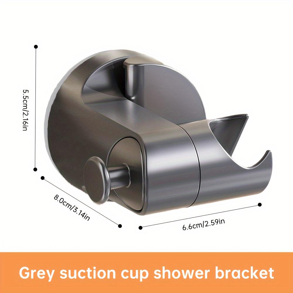 1PC Adjustable Shower Head Suction Cup Bracket, Bathroom Handheld Shower Wall-mounted Non-punching Bracket
