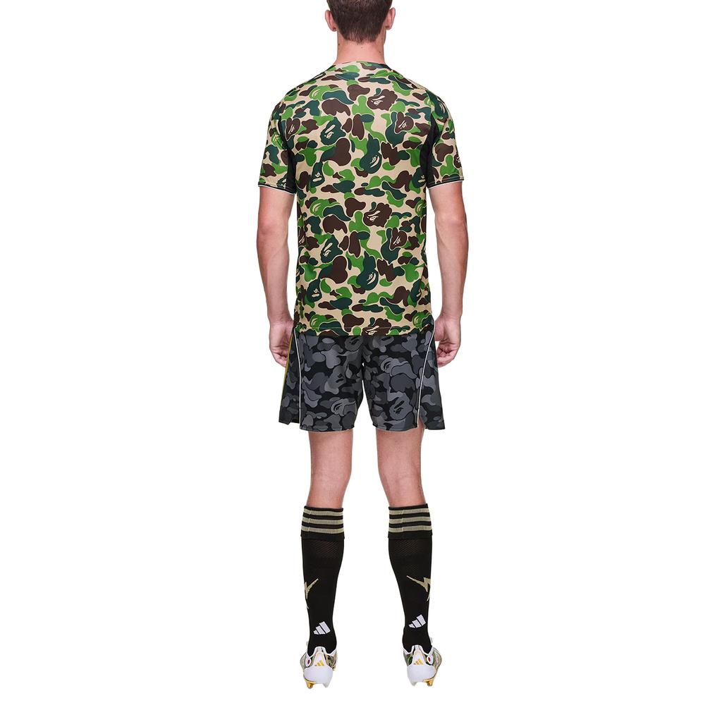 Adidas X A Bathing Ape Collaboration FW25 FB Logo Letter Three Stripes Sports Shorts Unisex Shorts KB2204
