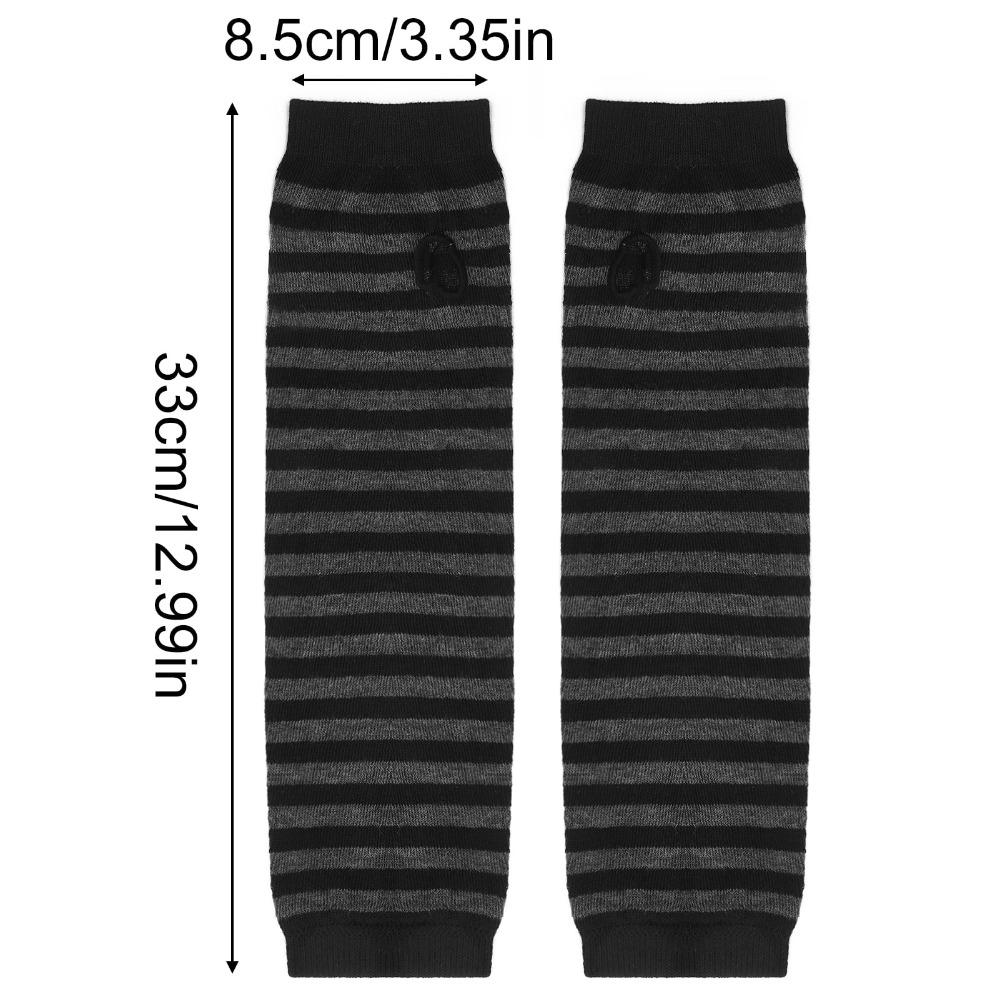 Ladies' 8-pair arm sleeves, 13-inch fingerless gloves, long gloves, winter full-finger knitted arm sleeves