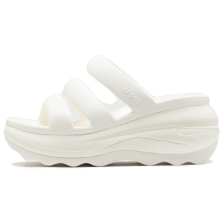 Crocs Mega Crush Triple Strap Sandal Chalk Women Sneakers Cream 209842-0WV