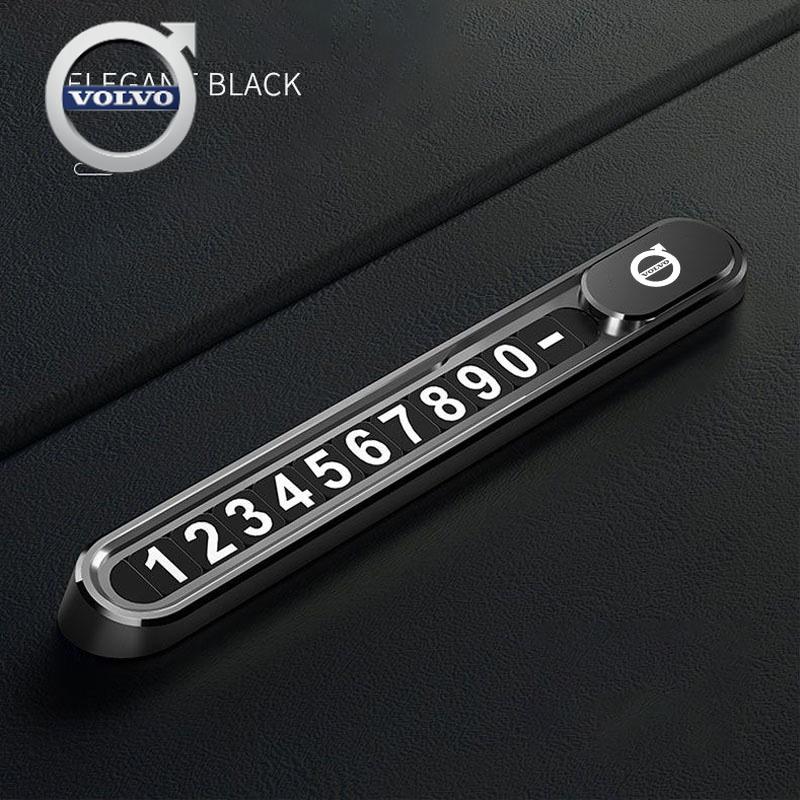 For Volvo Car Interior Temporary Parking Card Phone Number Plate Sticker For Volvo Xc60 Xc90 V60 V50 V90 C40 XC40 V70 XC70 C30 A