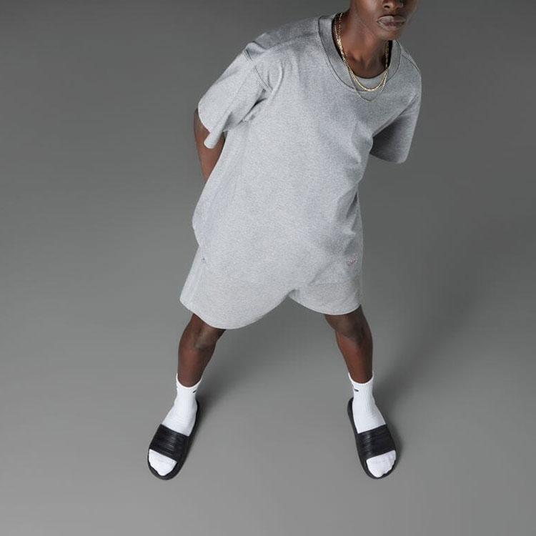 Adidas Originals Trefoil Pure Color Casual Crew Neck Short Sleeve T-Shirt Men Tops Gray HM5113