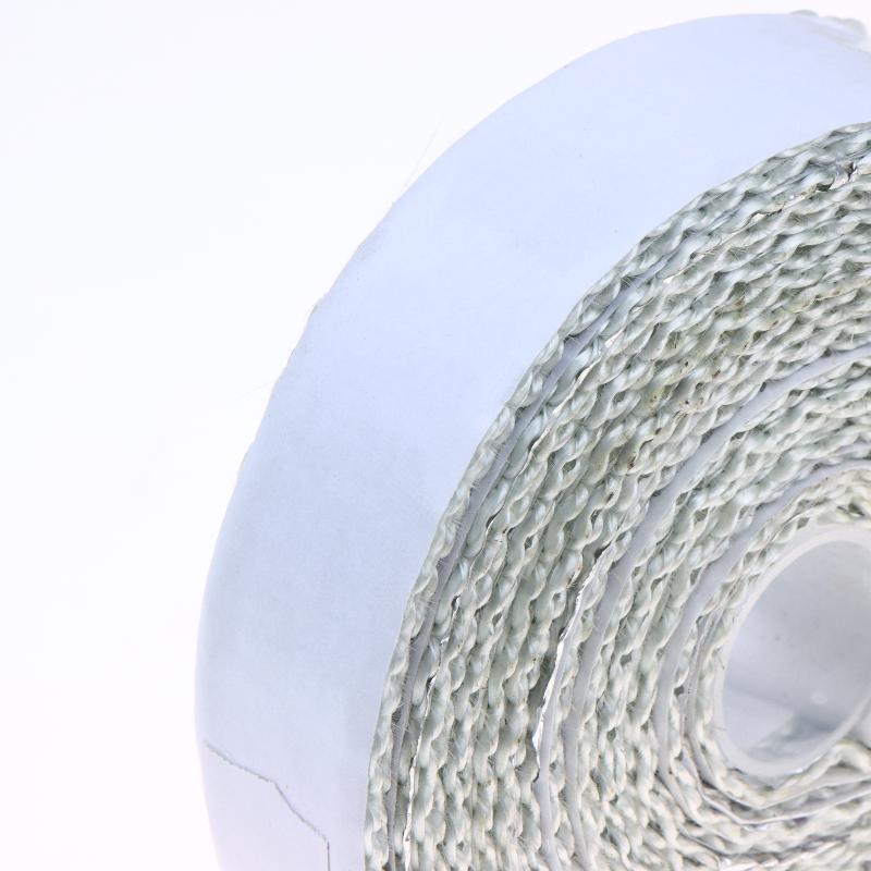 Nastro Termico per Silenziatore di Motocicletta Fascia di Scarico Heat Wrap Scudo Termico Isolamento Con Fascette in Acciaio Inossidabile 5M Foglio di Alluminio