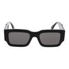 Fendi Logo Frame Irregular Shape Sunglasses Unisex Sunglasses Black FE40131I01A