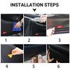 Door Anti-Kick Pad carbon fiber Protector Stickers For Tesla Model 3 Model Y Accessories Car-styling