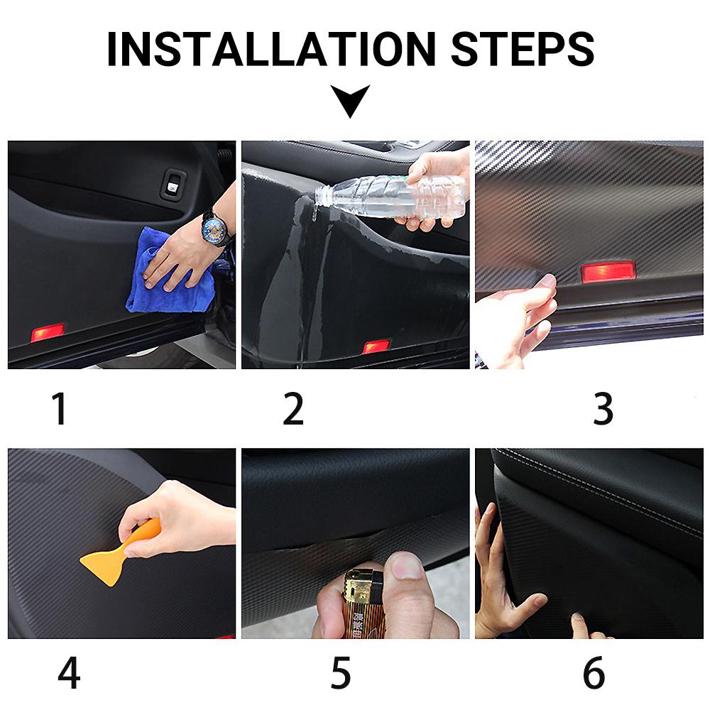 Door Anti-Kick Pad carbon fiber Protector Stickers For Tesla Model 3 Model Y Accessories Car-styling