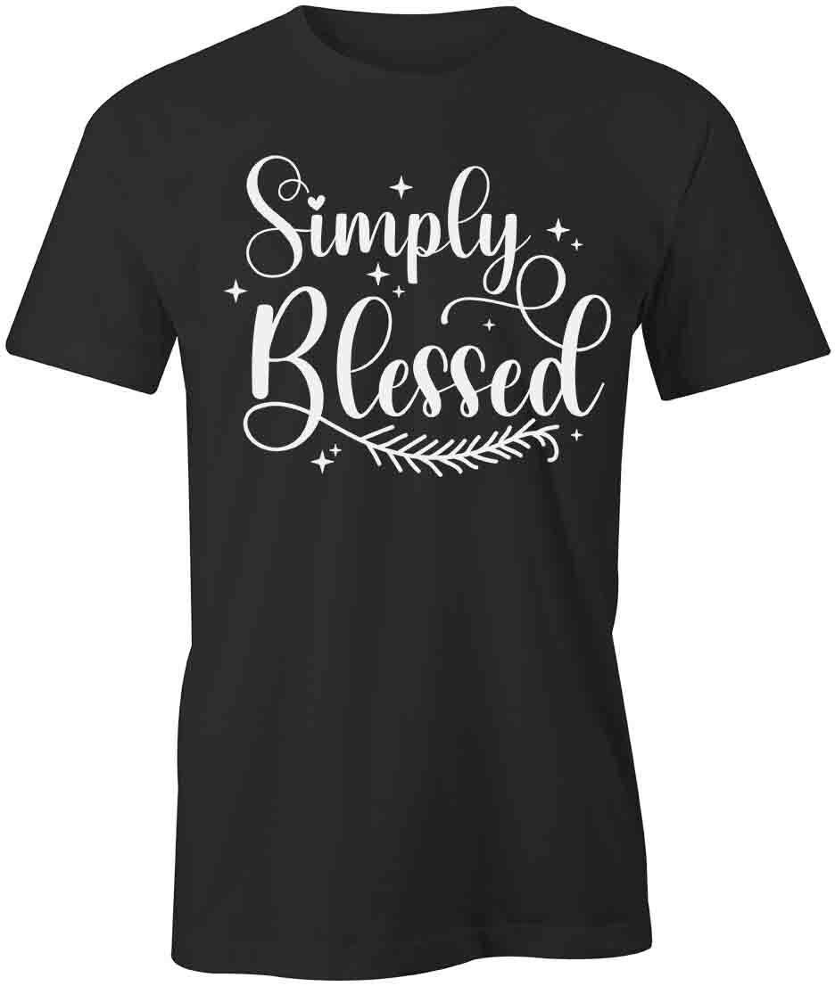 SIMPLY BLESSED TShirt Tee Short-Sleeved Cotton CLOTHING S1BSA276 XXXL