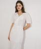 Peullobeu Wrap Draping Dress (Wh)