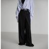 Western Style High Waist Loose Trousers Versatile Casual Pants High Waisted Loose Casual Pants