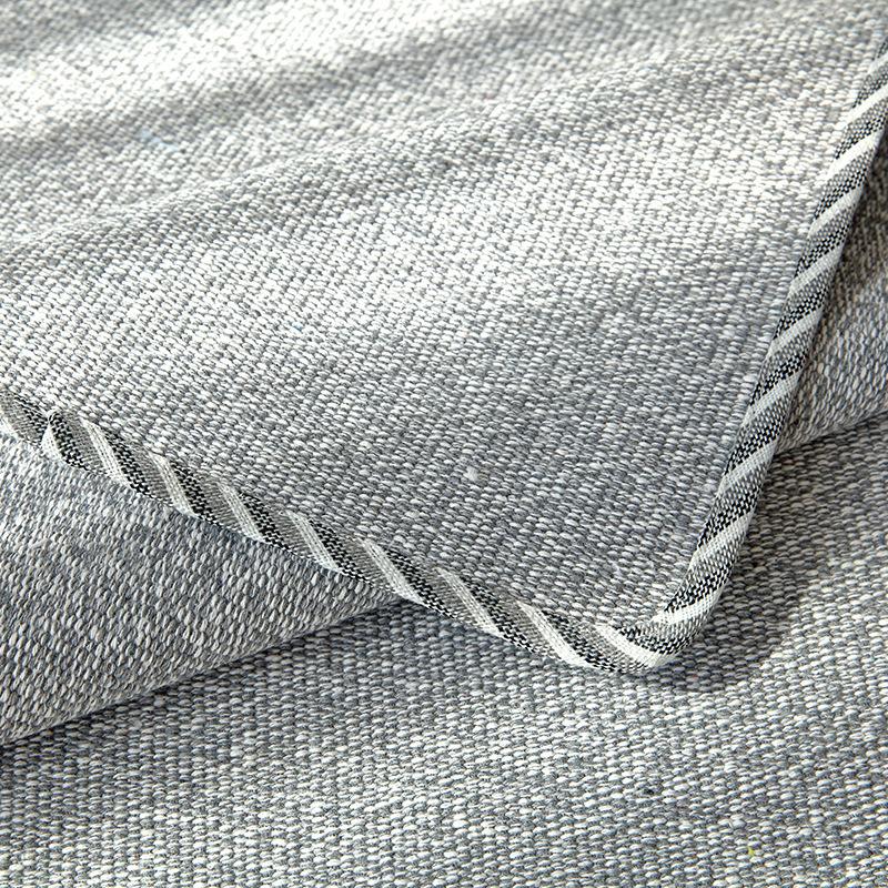 Sofa Cushion Four Seasons Universal Fabric Non-Slip Winter Cotton and Linen Mat Nordic Solid Wood All-Inclusive Cover Towel Backrest