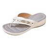 Womens Water Sandals With Hard Soles And Arch Support Wedge Heel Thick Sole Women'S Slippers Women'S Toe SandáLias Femininas