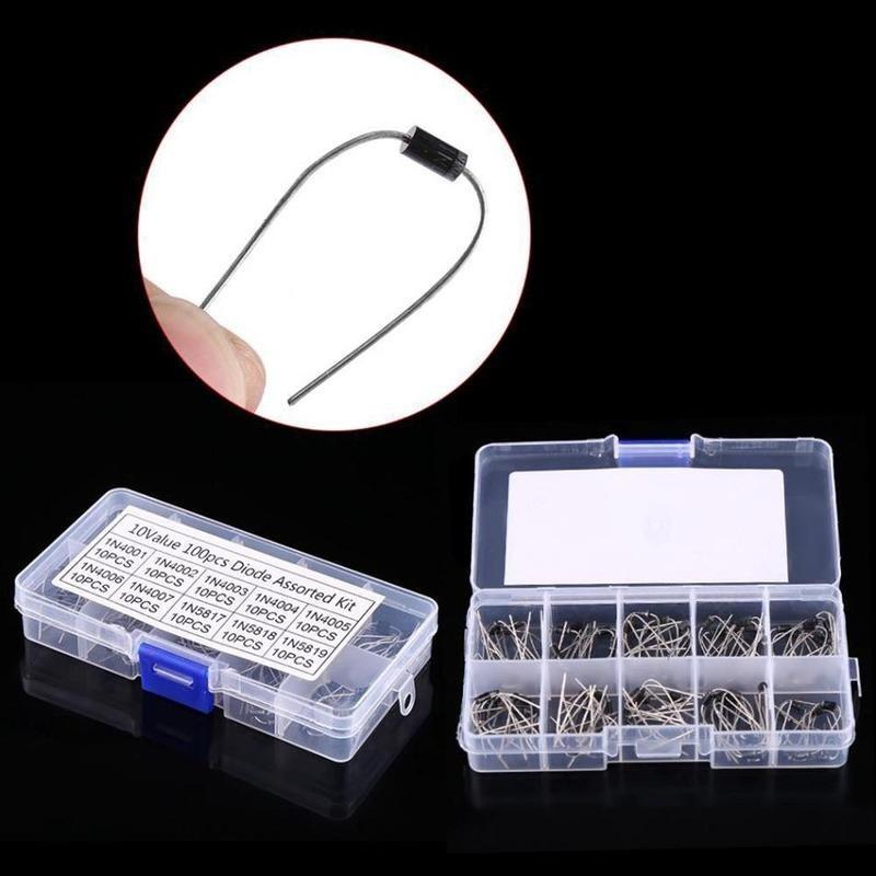 200 Stück 10 Werte Gleichrichter Diode Mit Box 1N5817 1N5818 Sortiertes Set 200 Stück 10 Werte Gleichrichter Diode Mit Box 1N5817 1N5818 Sortiertes Set
