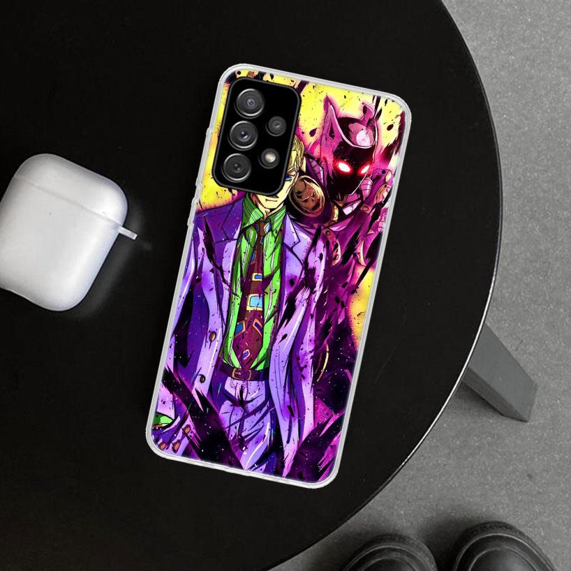 JoJo Kira Yoshikage Killer Queen Phone Case Cover for Samsung Galaxy A12 A22 A32 A52 A72 A02S A51 A50S A31 A20S A10S Note 20 Ult
