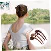 BESTOYARD Kanzashi Peach Wood Kanzashi and Hair Hair Modern Simple Japanese Vintage Kanzashi Headgear U-Shaped Hairpin, Hairpin, 3-Piece Set, Green,