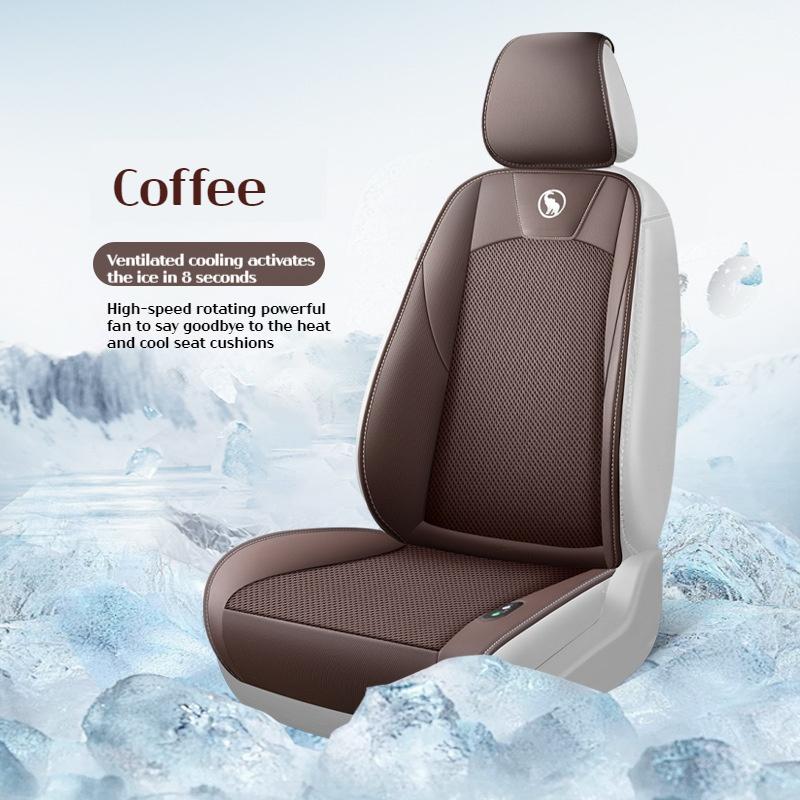 

Охлаждающая подушка для автомобиля, летняя охлаждающая подушка для сиденья с вентиляционным отверстием, 12 В, охлаждающий чехол для автомобильного сиденья с вентилируемым вентилятором/кондиционированной охлаждающей подушкой None кофейный
