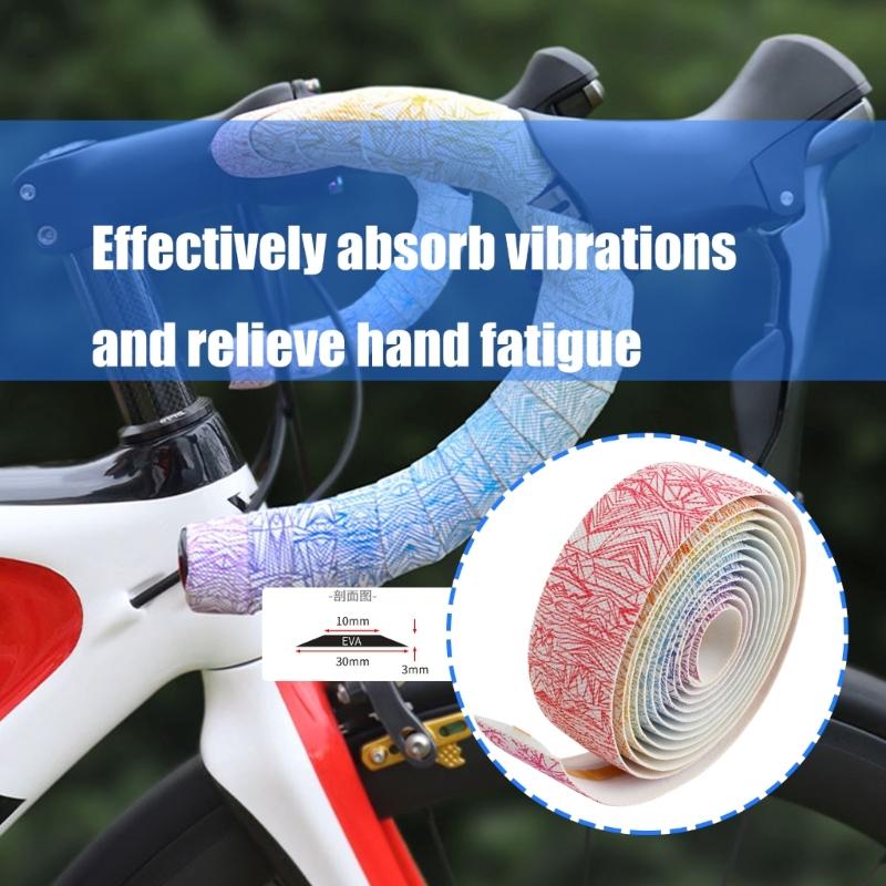 2Pcs Bicycles Handlebar Tape Cycling Handlebars Tape Wrap NonSlip Bikes Handlebars Tape AntiVibration Wrap Easy to Use