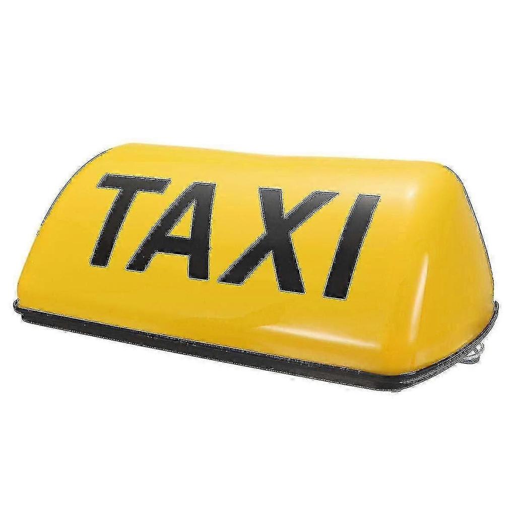 12v Taxi Top Sign Waterproof Magnetic Meter Cab Lamp Light Led Taxi Signal Lamp - Yellow