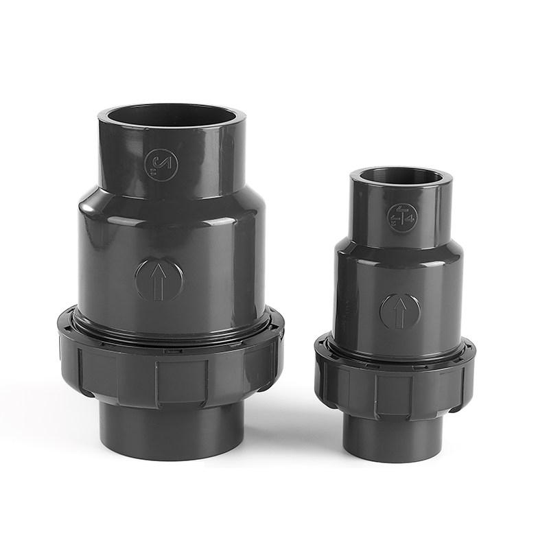 Rongsheng UPVC Ball Check Valve with Stainless Steel Spring