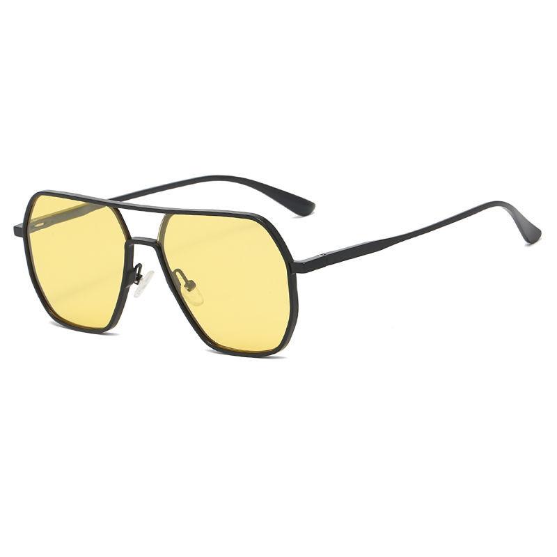 Vintage Sunglasses Men Fashion Black Shades Eyewear Retro Trendy Brand Design Sun Glasses for Driving Fishing