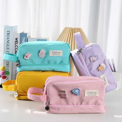 1PC Velkokapacitní taška na tužky Estetické školní pouzdra Dívka Kawaii Držák na psací potřeby Taška Dětské pouzdro na tužky Studentské školní potřeby