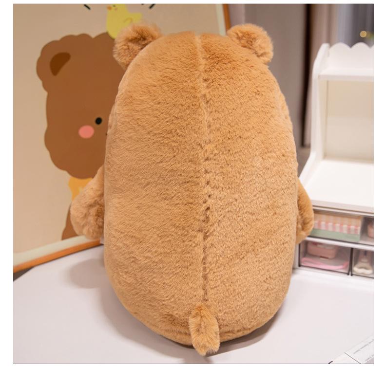 Genuine Doudou Plush Toy: Rabbit, Duckling, and Bear - Soft and Cute Bed Pillow Rag Dolls for Girls