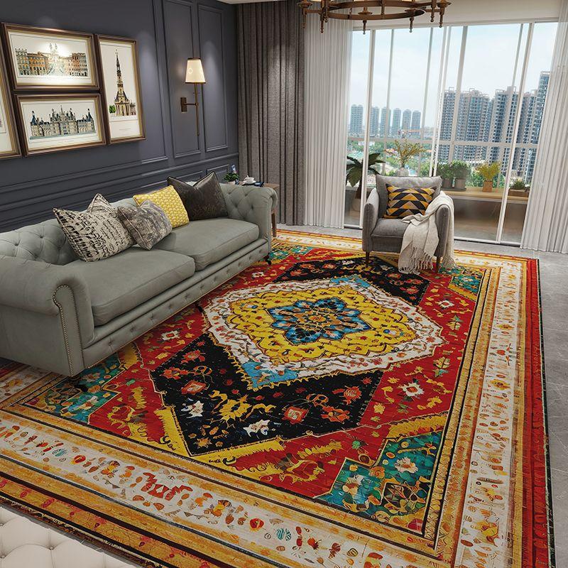 Retro Persischer Stil Heimdekoration Luxusteppich Wohnzimmer Rutschfest Große Größe Raumdekor Lounge Teppich Waschbar Eingangstür Matte
