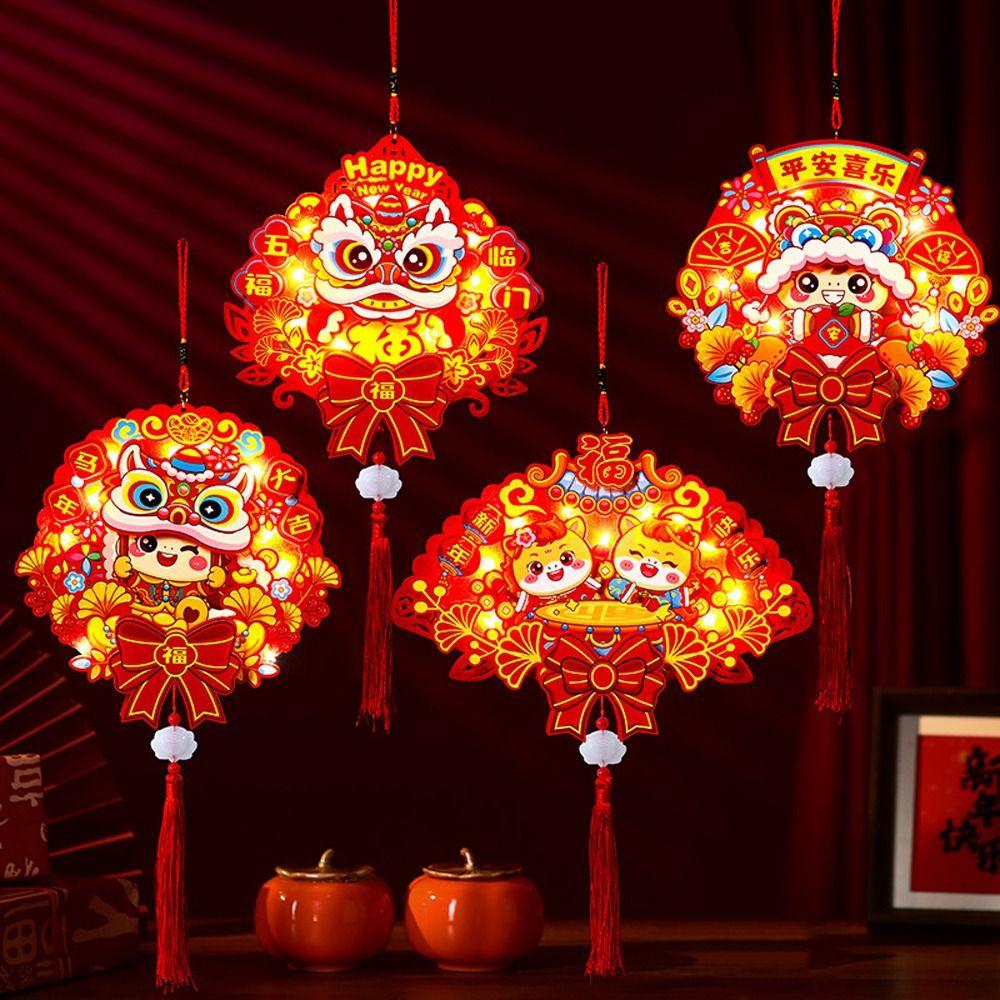 Blessing Fu Character Pendant DIY Cartoon Chinese Character Sticker  Spring Festival Decoration